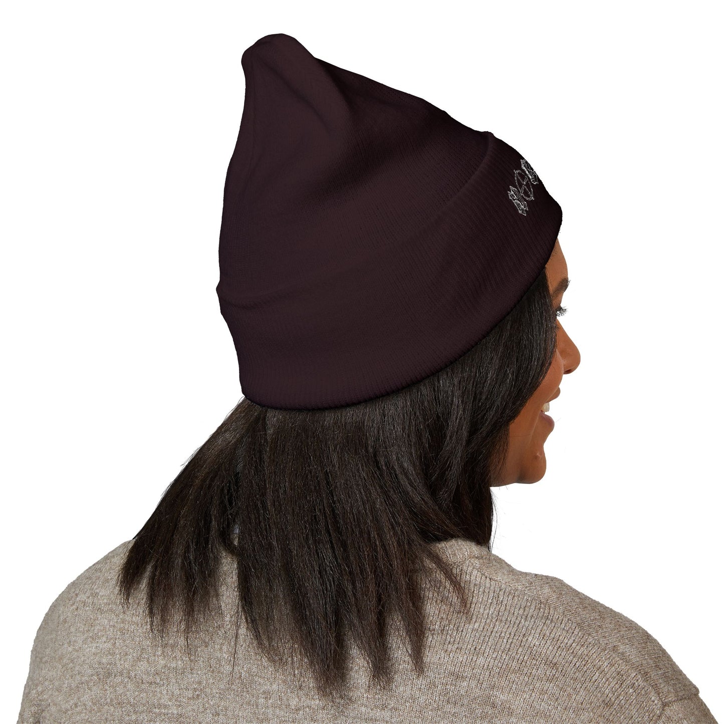Embroidered 'No Control' Cuffed Beanie