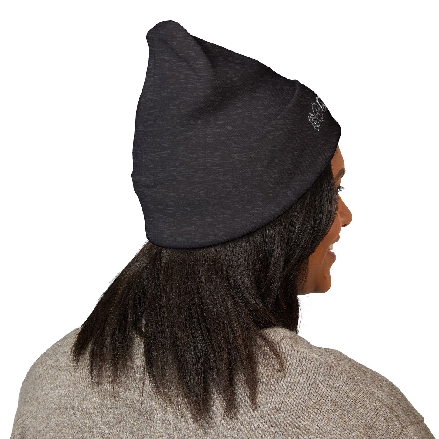 Embroidered 'No Control' Cuffed Beanie