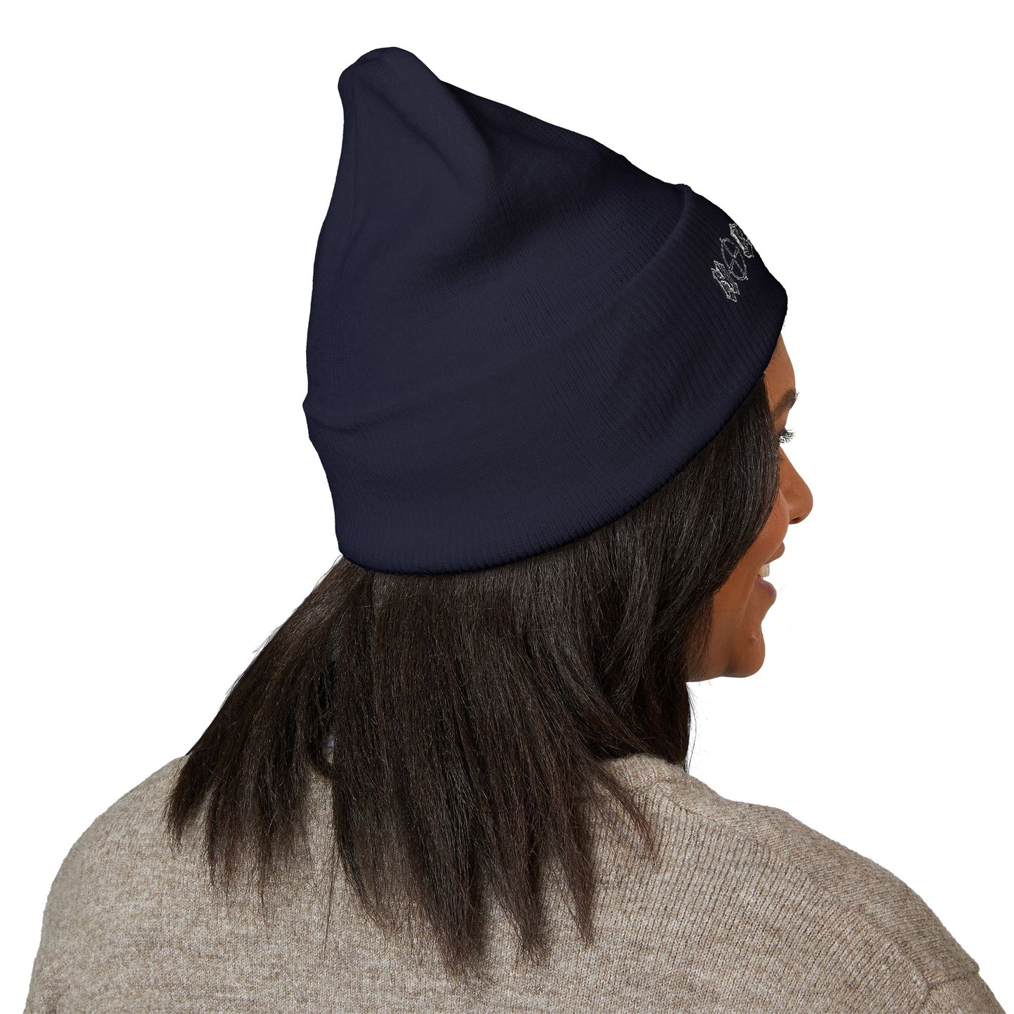 Embroidered 'No Control' Cuffed Beanie