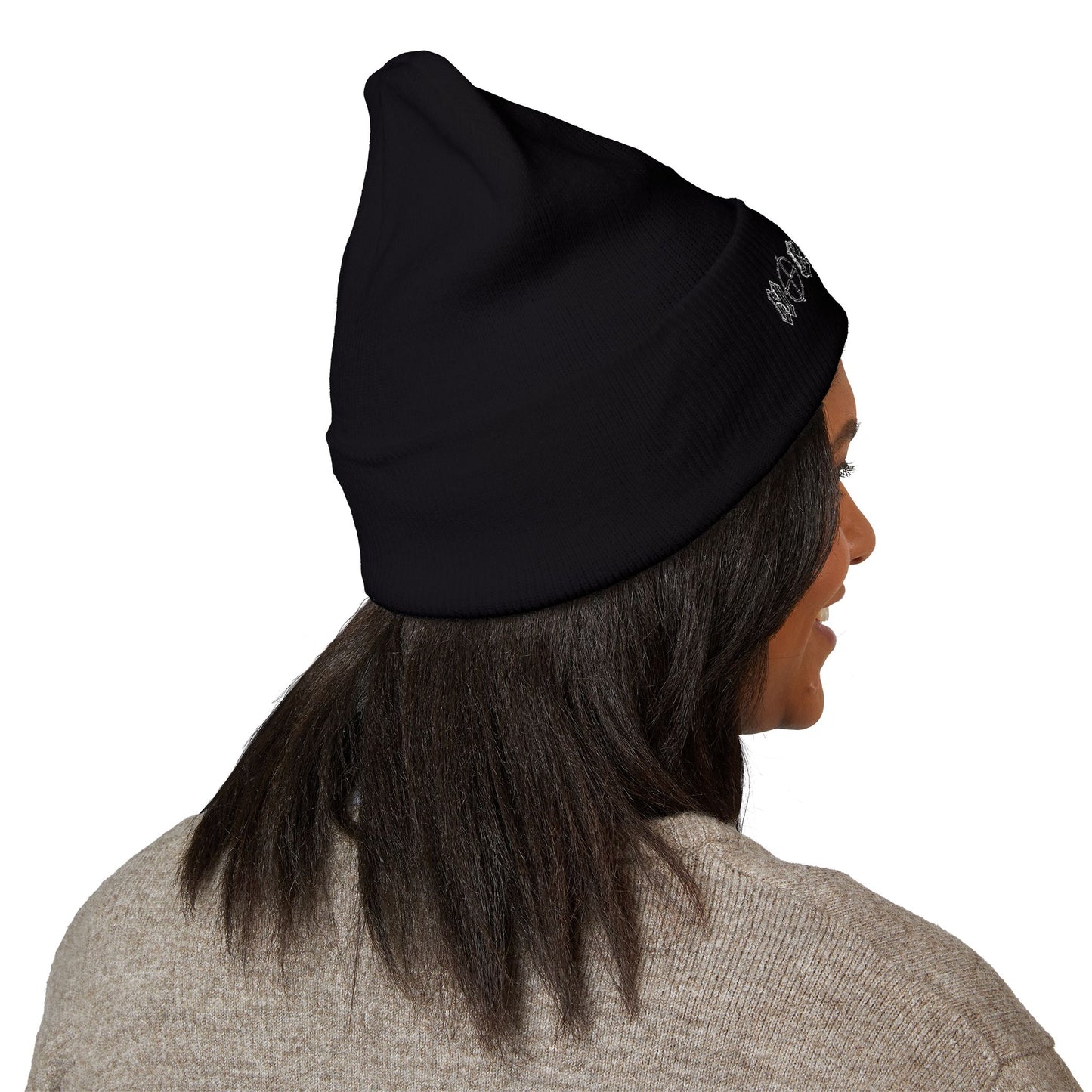 Embroidered 'No Control' Cuffed Beanie